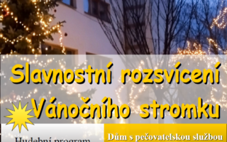 Pozvánka na rozsvícení Vánočního stromu v SSML 2.12.2024 od 17:00 hodin